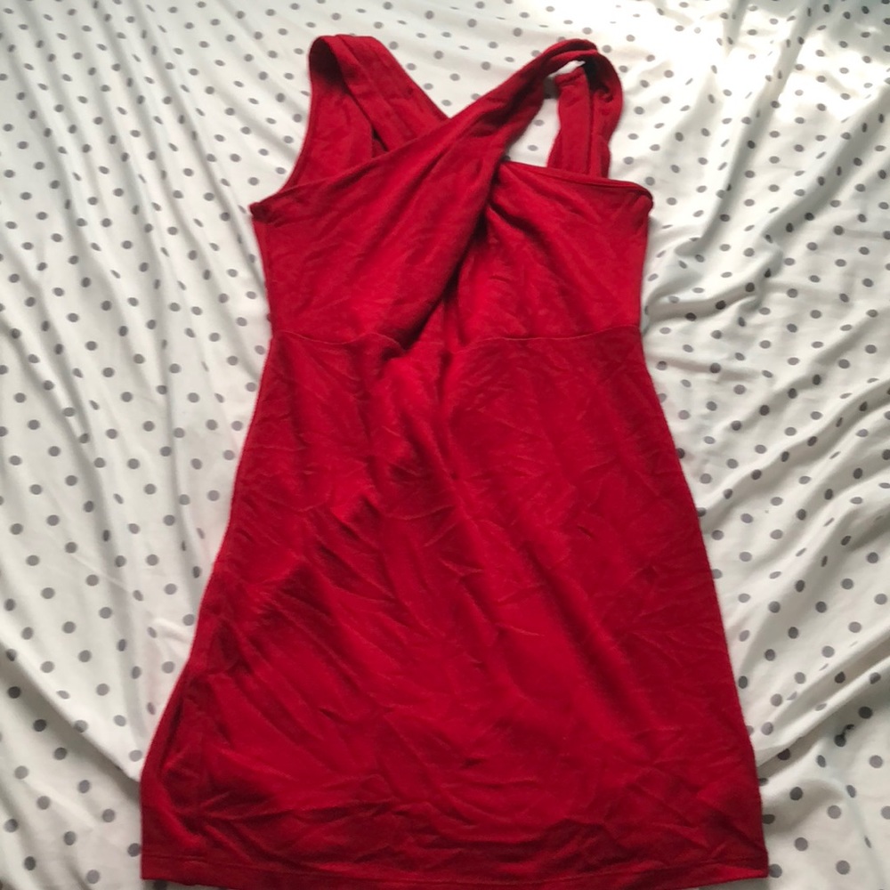 Short red cute dress